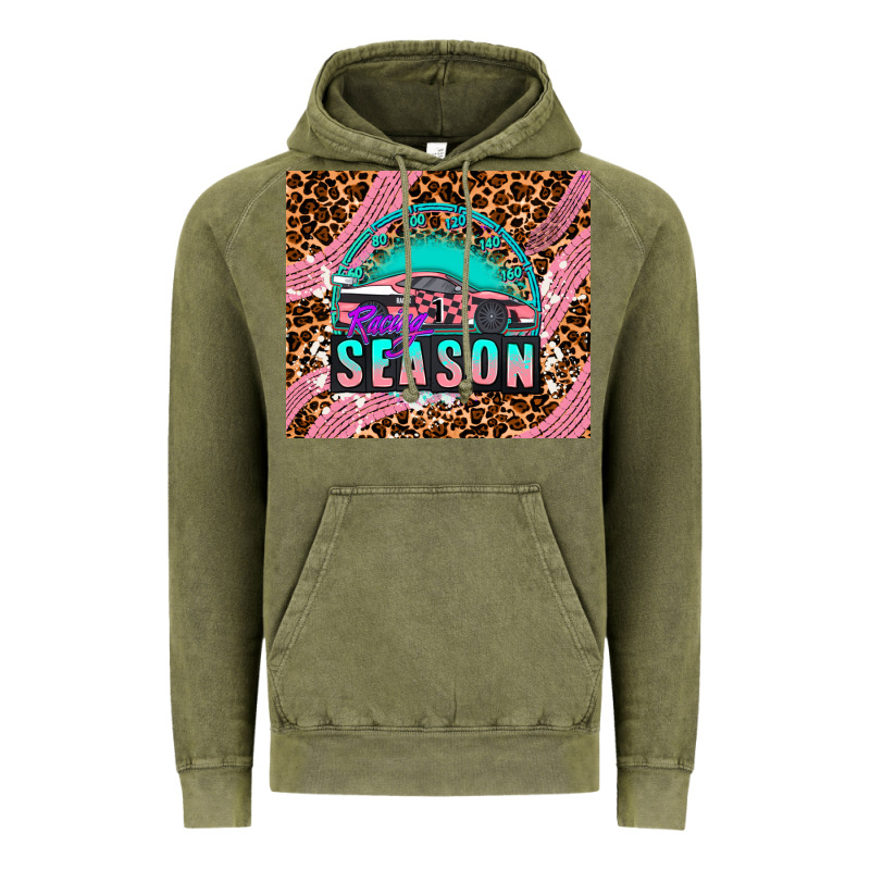 Pink Racing Car Vintage Hoodie by AdoDesignShop | Teevron