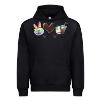 Black peace love coffee Urban Hoodie - MaliasSmallBusiness