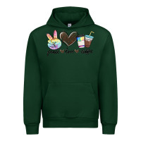 Foreset Green peace love coffee Urban Hoodie - MaliasSmallBusiness