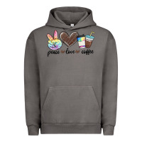 Pigment Tornado peace love coffee Urban Hoodie - MaliasSmallBusiness