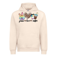 Sandshell peace love coffee Urban Hoodie - MaliasSmallBusiness