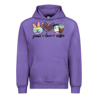 Tulip peace love coffee Urban Hoodie - MaliasSmallBusiness