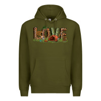 Army Green love camping Premium Hoodie - texasbilliewilder