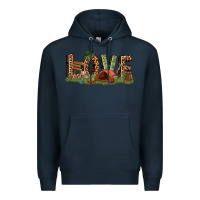 Navy love camping Premium Hoodie - texasbilliewilder