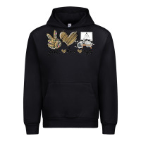Black peace love eyes Urban Hoodie - MaliasSmallBusiness