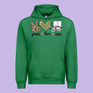 Peace Love Eyes Urban Hoodie Designed By Maliassmallbusiness