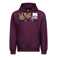Mauve Wine peace love eyes Urban Hoodie - MaliasSmallBusiness