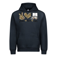 Navy peace love eyes Urban Hoodie - MaliasSmallBusiness