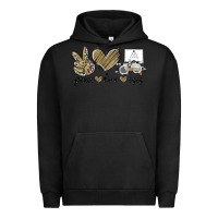 Pigment Black peace love eyes Urban Hoodie - MaliasSmallBusiness