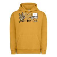 Pigment Peanut Butter peace love eyes Urban Hoodie - MaliasSmallBusiness