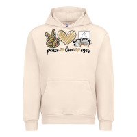 Sandshell peace love eyes Urban Hoodie - MaliasSmallBusiness