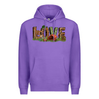 Purple love camping Premium Hoodie - texasbilliewilder