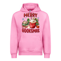 Fuchsia Pink merry booksmas Urban Hoodie - MaliasSmallBusiness