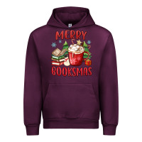 Mauve Wine merry booksmas Urban Hoodie - MaliasSmallBusiness