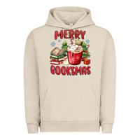 Pigment French Oak merry booksmas Urban Hoodie - MaliasSmallBusiness