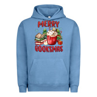 Pigment Pebble Blue merry booksmas Urban Hoodie - MaliasSmallBusiness