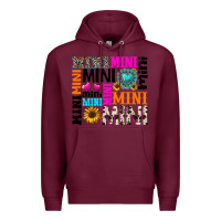 Burgundy mini gemstone sunflower Premium Hoodie - texasbilliewilder
