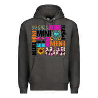 Charcoal Heather mini gemstone sunflower Premium Hoodie - texasbilliewilder