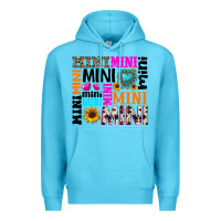Ocean Blue mini gemstone sunflower Premium Hoodie - texasbilliewilder