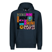 Navy mini gemstone sunflower Premium Hoodie - texasbilliewilder