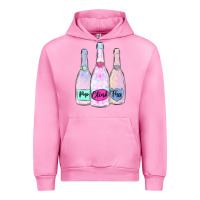 Fuchsia Pink pop clink fizz champagne bubbly Urban Hoodie - MaliasSmallBusiness
