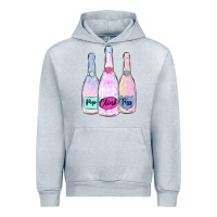 Heather Grey pop clink fizz champagne bubbly Urban Hoodie - MaliasSmallBusiness