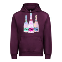Mauve Wine pop clink fizz champagne bubbly Urban Hoodie - MaliasSmallBusiness