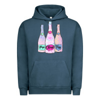 Pigment Midnight Navy pop clink fizz champagne bubbly Urban Hoodie - MaliasSmallBusiness