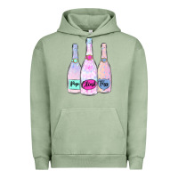 Pigment Oil Green pop clink fizz champagne bubbly Urban Hoodie - MaliasSmallBusiness