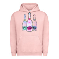 Pigment Salmon pop clink fizz champagne bubbly Urban Hoodie - MaliasSmallBusiness