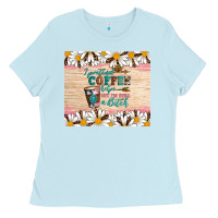 Baby Blue i pretend coffee helps but i'm still a bitch Ladies Tee - Artiststas
