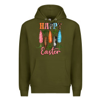 Army Green Happy Easter Premium Hoodie - RanaPortraitStore