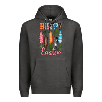 Charcoal Heather Happy Easter Premium Hoodie - RanaPortraitStore