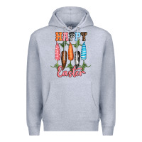 Heather Grey Happy Easter Premium Hoodie - RanaPortraitStore