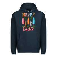 Navy Happy Easter Premium Hoodie - RanaPortraitStore