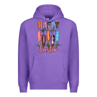Purple Happy Easter Premium Hoodie - RanaPortraitStore