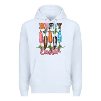 White Happy Easter Premium Hoodie - RanaPortraitStore