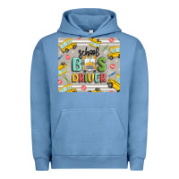 Pigment Pebble Blue school bus driver Urban Hoodie - MaliasSmallBusiness