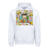 White school bus driver Urban Hoodie - MaliasSmallBusiness