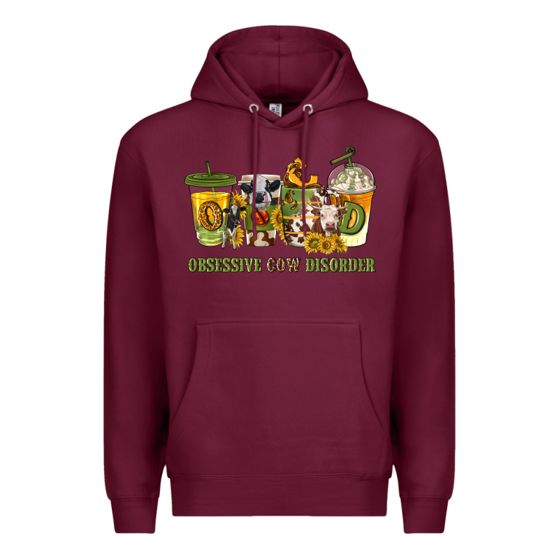 Obsessive Cow Disorder Coffee Cups Premium Hoodie by texasbilliewilder | Teevron