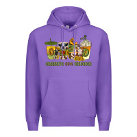Purple Obsessive cow disorder coffee cups Premium Hoodie - texasbilliewilder