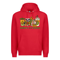 Red Obsessive cow disorder coffee cups Premium Hoodie - texasbilliewilder