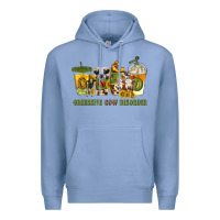 Colony Blue Obsessive cow disorder coffee cups Premium Hoodie - texasbilliewilder