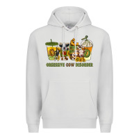 Dove Grey Obsessive cow disorder coffee cups Premium Hoodie - texasbilliewilder