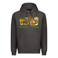 Smoke Obsessive cow disorder coffee cups Premium Hoodie - texasbilliewilder