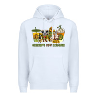 White Obsessive cow disorder coffee cups Premium Hoodie - texasbilliewilder