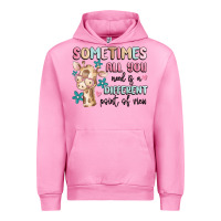 Fuchsia Pink sometimes all you need is a different point of  vi Urban Hoodie - MaliasSmallBusiness