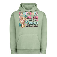 Pigment Oil Green sometimes all you need is a different point of  vi Urban Hoodie - MaliasSmallBusiness