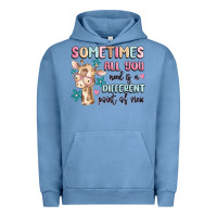Pigment Pebble Blue sometimes all you need is a different point of  vi Urban Hoodie - MaliasSmallBusiness