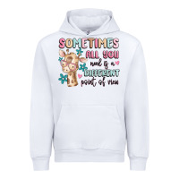 White sometimes all you need is a different point of  vi Urban Hoodie - MaliasSmallBusiness